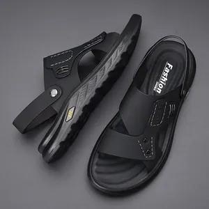 Sandalias de playa transpirables para hombre con suela gruesa antideslizante de verano