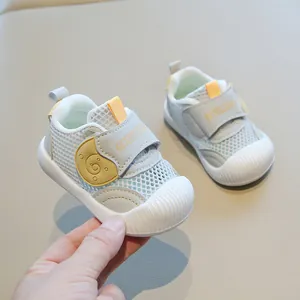 Breathable mesh baby toddler shoes with soft non-slip soles for summer outdoor wear