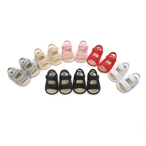 Rutschfeste Baby-Lauflernschuhe für den Sommer in verschiedenen Farben mit Klettverschluss