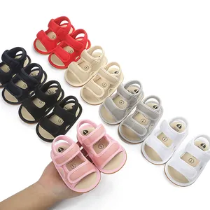 Mehrfarbige Baby-Lauflernsandalen mit rutschfester Gummisohle für Kleinkinder und Babys