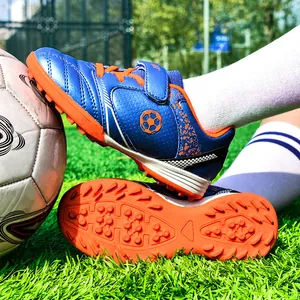 Kinder TF Fußballschuhe Kunstleder Gummi Stollen Training Fußballschuhe Für Jungen Mädchen Indoor Outdoor Rasen Studenten