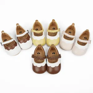 Sammlung von Baby-Mary-Jane-Lauflernschuhen in mehreren Farben mit geflochtenen Riemen