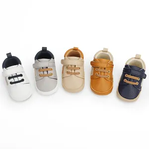 Multi-color baby walker shoes with velcro straps and soft soles for infants