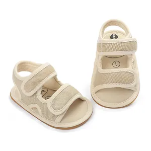 Atmungsaktive Baby-Sandalen aus Mesh mit Klettverschluss und rutschfester Sohle