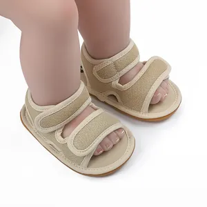 Atmungsaktive Baby-Sommersandalen mit rutschfester Gummisohle und Klettverschluss