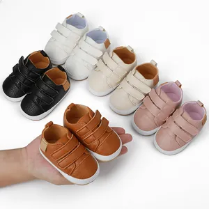 A collection of colorful and soft infant walking shoes for babies aged zero to one year old
