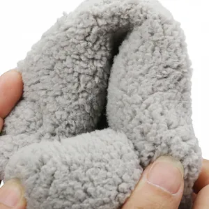 Weiches graues Plüschfutter-Detail für 0-1-jährige Winter-Lauflernschuhe für Babys