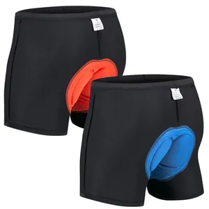 Ropa Interior de Ciclismo Transpirable de Secado Rápido Con Acolchado 3D de Silicona Esponja Para Bicicleta Hombre Mujer
