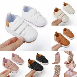 Baby Toddler Prewalker Shoes Soft Sole Synthetic Leather Casual Infant Walking Shoes Non-slip Velcro Breathable Spring Autumn