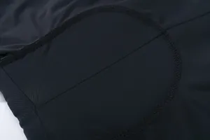 Close-up of padded cycling shorts showing high-quality stitching and breathable fabric.