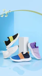Baskets en maille respirante pour enfants, style slip-on, diverses couleurs d'été
