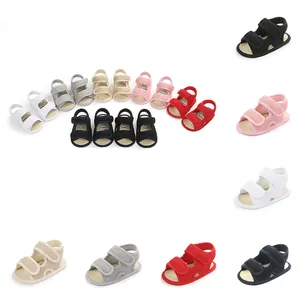 Summer Baby First Walker Shoes Breathable Mesh Soft Sole Anti Slip Indoor Infant Toddler Shoes Velcro Closure