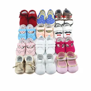 Soft Sole Baby First Walkers Mixed Styles Toddler Shoes Casual Infant Canvas Synthetic Leather Shoes Mixed Patterns Pre-walker Shoes