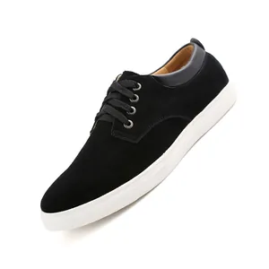 Scarpe da Board Casual da Uomo in Vera Pelle Scamosciata Taglio Basso Stringate Sneakers per Studenti Traspiranti Scarpe Basse
