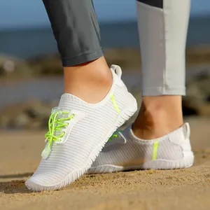 Unisex Outdoor Water Shoes Quick-Dry Barefoot Aqua Shoes For Swimming Beach Surfing Wading Lightweight Non-Slip Lycra Elastic Fabric Sport Shoes