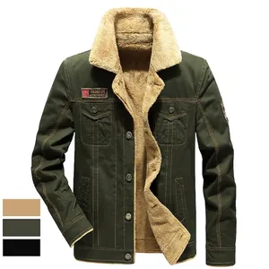 Giacca Invernale da Uomo in Stile Militare Ispessita con Fodera in Pile Giacca Imbottita in Cotone Calda Giacca Cargo Outdoor