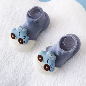Kleinkind Baby Bodensocken Schuhe Rutschfeste Weiche Sohle Atmungsaktive Gestrickte Hausschuhe Mit Cartoon Tierpuppe Für Jungen Mädchen