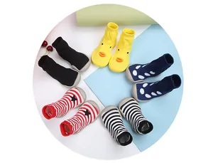 Colección de zapatos tipo calcetín para bebés con suelas de goma antideslizantes para niños