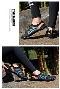 Detailed view of breathable quick-drying five-finger water shoes for beach and snorkeling