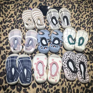 Baby Toddler Sock Shoes Breathable Knitted Upper Anti-Slip Soft Rubber Sole First Walkers Infant Floor Shoes For Boys Girls