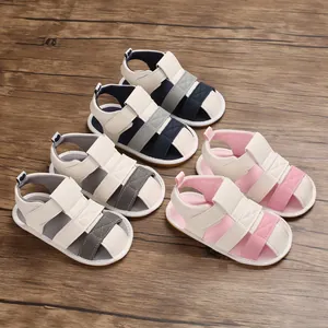 Selection of colorful soft-soled baby summer sandals for toddlers aged 0-1 year