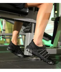 Zapatos de agua negros de secado rápido para playa y senderismo acuático en fitness