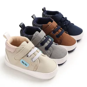 Lässige Baby-Lauflernschuhe mit weicher Sohle für Säuglinge in vier verschiedenen Farben