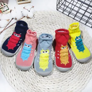 Scarpe a Calzino per Bambini a Forma di Bruco Traspiranti in Maglia con Suola Morbida Primi Passi per Ragazzi e Ragazze