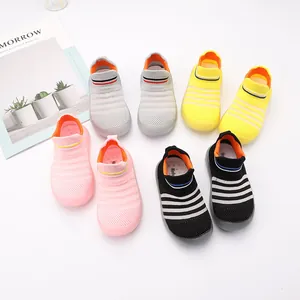 Children 3D Fly-knit Toddler Sock Shoes Breathable Soft Sole Anti-slip Infant First Walkers Shoes For Boys Girls Daily Comfort