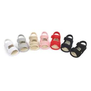 Infant summer sandals in multiple colors featuring breathable mesh and velcro.