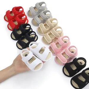 Breathable mesh baby walking sandals in multiple colors for infants aged 0-1 year.