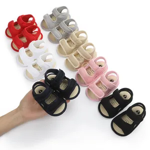 Variety of breathable mesh baby walking sandals in multiple colors for infant walkers.