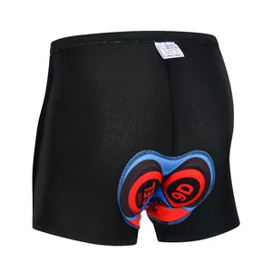 Detail view of breathable cycling underwear with a high-density 9D gel padded cushion