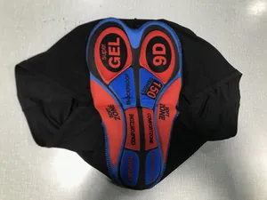 Close-up detail showing the 9D shockproof gel cushion of these padded cycling shorts