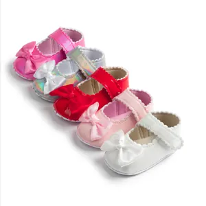 Cinq paires de chaussures de princesse pour bébé fille avec semelles souples
