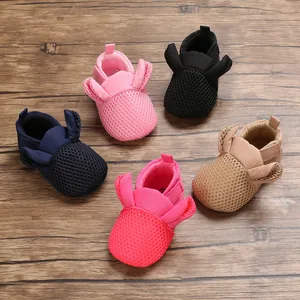 Scarpine Primi Passi Neonato Traspirante Rete Suola Morbida Orecchie di Coniglio Carino Scarpe da Passeggio per Bambini Primavera Autunno