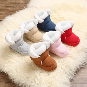 Warme baby katoenen laarsjes met zachte zool in verschillende kleuren voor baby's