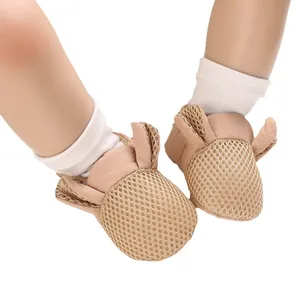 Scarpine da neonato in rete traspirante con orecchie da coniglio per bimbi 0-1 anno