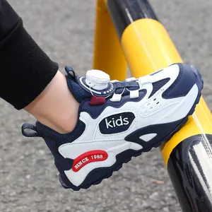 Kinder Atmungsaktiv Netz Laufschuhe Mädchen Jungen Leicht Sport Sneaker Mit Drehverschluss Rutschfest Verschleißfest Athletische Schülerschuhe