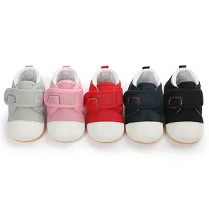 Selection of breathable mesh baby walking shoes with non-slip soft rubber soles in five colors