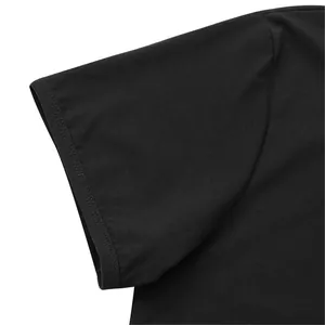 Close-up detail showing the sleeve stitching and fabric of a black men's short-sleeved jumpsuit