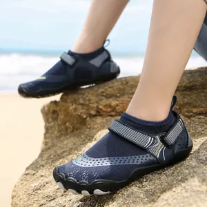 Quick-dry children's water shoes with adjustable strap for outdoor beach activities