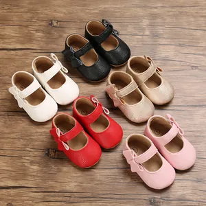 Infant Baby Soft Sole Prewalker Shoes Bowknot Princess Style PU Leather First Walkers For Toddler Girls Boys Spring Fall
