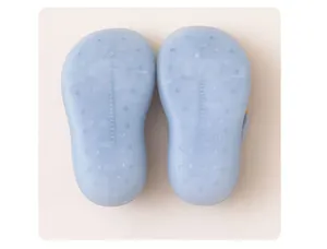 Anti-slip soft sole detail of baby indoor floor socks with 12.5cm size marking