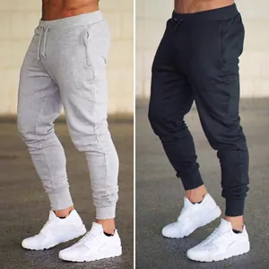 Herren Lässige Slim Fit Jogginghose Einfarbige Tunnelzug Sweatpants Sportliche Herrenhose Rippbündchen Outdoor Mode Hose