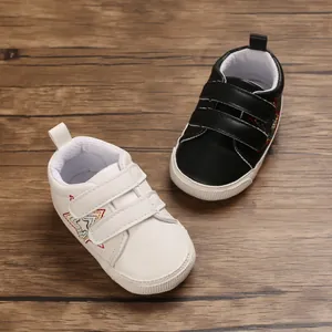 Infant Baby Lauflernschuhe Rutschfeste Weiche Sohle PU Leder Stern Stickerei Klettverschluss Schuhe für Jungen Mädchen