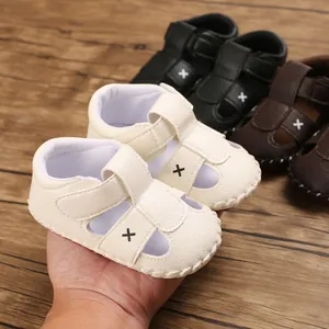 Infant Baby Boys Girls Walking Sandals PU Leather Soft Sole Non-Slip Summer First Walkers Toddler Shoes