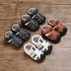 Sandalias de marcha para bebés de 0 a 1 año, varios colores, con suelas de goma suave