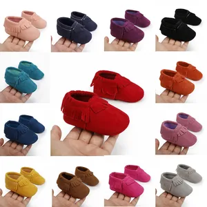 Baby Fransen Mokassins Slipper Lauflernschuhe Neugeborene Kleinkinder Jungen Mädchen Weiche Sohle Künstliches PU Freizeit Schuhe