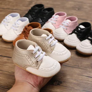 Detailed view of soft-soled anti-slip baby walker shoes in various colors